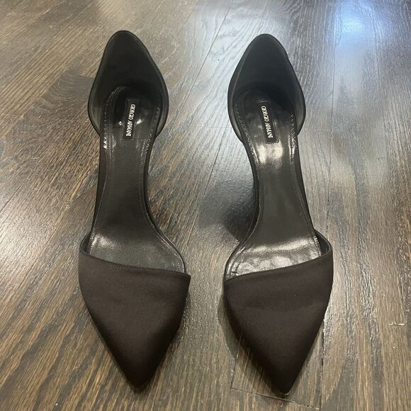 Giorgio Armani Black Heels - Picture 2 of 8